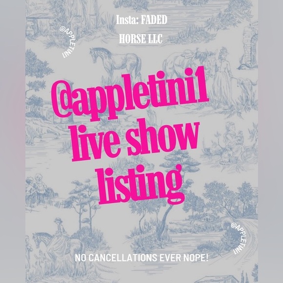 Unlisted Live Show Listing - APPLETINI1..UNLISTED ITEMS - Picture 1 of 4